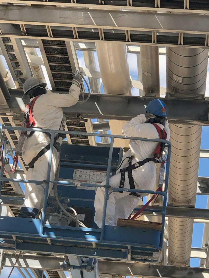industrial protective coatings applied to chemical plant